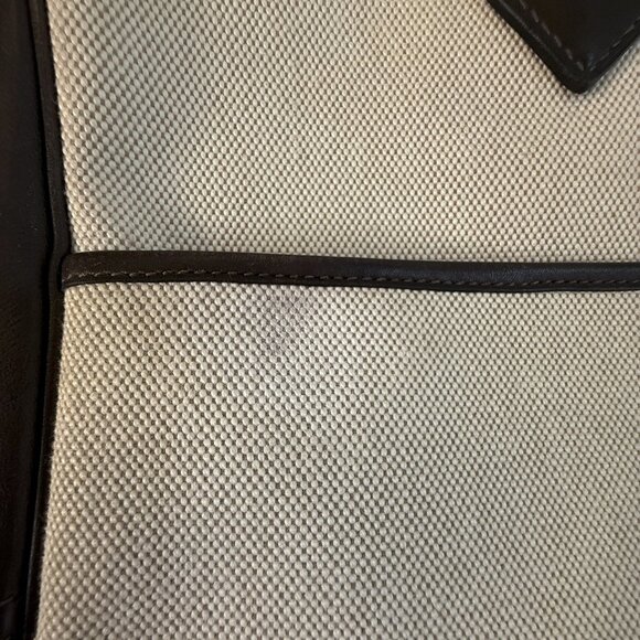 HERMES Porte-Documents Plume 38 Briefcase Bag Ecru Beige Toile H Ebene Evercalf - Picture 13 of 16